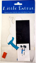 Snowman Shovel Winter Christmas DIY Use Glue 4.5″ x 2″ Little Extras RARE Laser