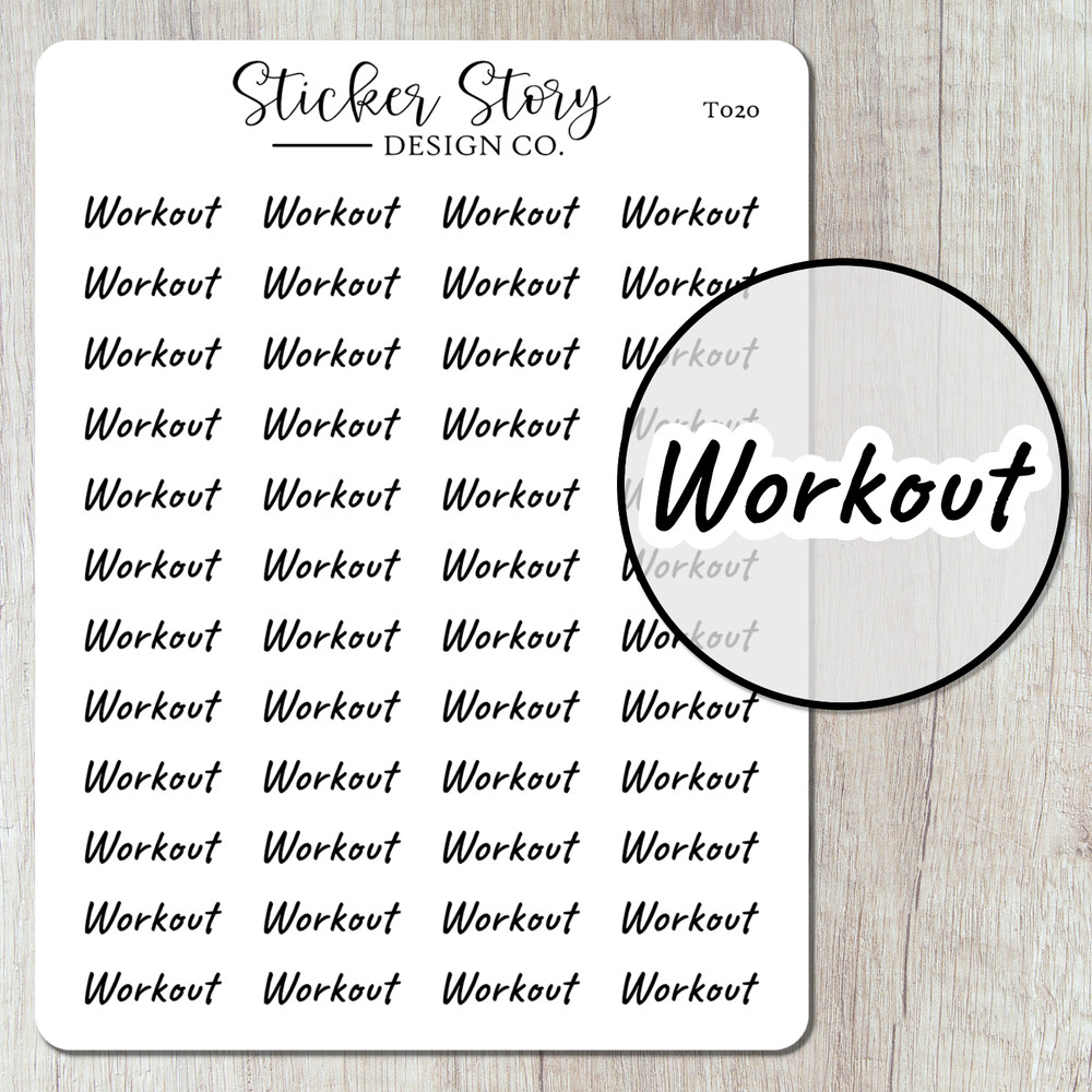 Workout Planner Stickers