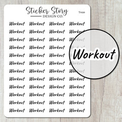 Workout Planner Stickers