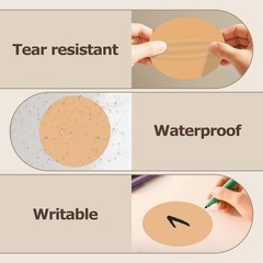 4 Inch Brown Circle Stickers Roll 300 PCS Vinyl Floor Dots Self-Adhesive Roun…