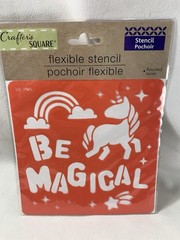 11 sheets Crafters Square Stickers Transfer Stncl Country Floral Magical Unicorn