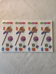 VTG NOS Creative Memories Stickers Scrap Book Lot 5 pages 40 sections Baby Play
