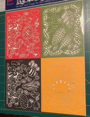 Provo Craft Scrapbooking Laser Layouts Set of 3 Holiday & Floral Designs