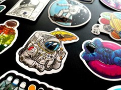 NASA Stickers Space Shuttle Launch Vinyl Decals Rocket Missions Pack Lot 50 pcs