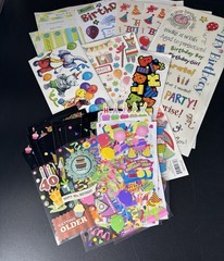 VTG Scrapbook Stickers All Loose Complete Sheets School Art Teacher Lot 300+