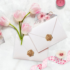 You’Re Invited Wax Seal Stickers – 100 Pack Envelope Seals – Self Adhesive Gold