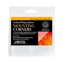 Free Archival Polypropylene Mounting Corners Self Adhesive 1.25 Artwork