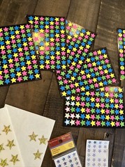 Vintage Star & Smiley Face Sticker Lot: AGC Hallmark Recollection