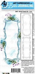 New ART IMPRESSIONS Rubber Stamp BIBLE JOURNALING ORNATE FRAMES set