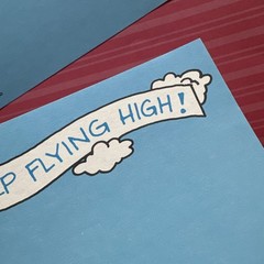 Vintage 90s Highlights 1993 Note Stationary Paper Sheets Balloon Pig & Plane