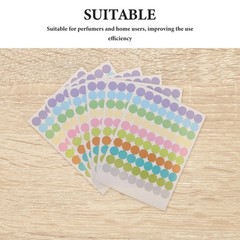 Removable Circle Stickers for Aromatherapy Bottles Small Colored Dot Labels