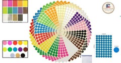 Easy Adhesive 3/4″ Color Dot Stickers – 3920pcs for Effective Labeling & Coding