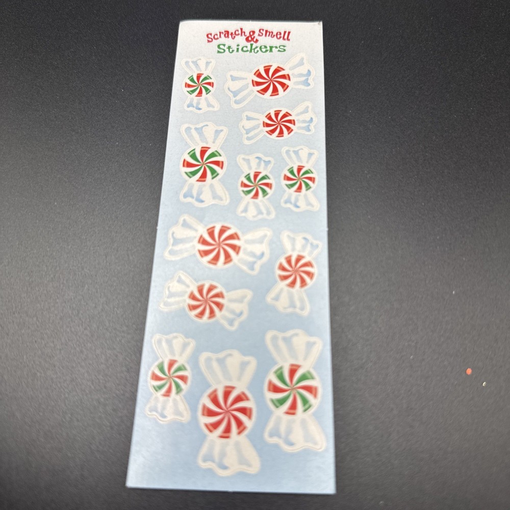 Peppermint Scratch And Smell Stickers Mint Candy Sticker