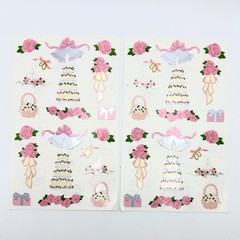 Vtg Scrapbook Stickers Lot 13 Frances Meyer NRN Mrs Grossmans Girl Birthday