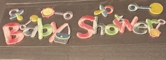 Sticko Sew Whats? Baby Shower Embroidered Stickers New in Package