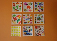 Sandylion Vintage Sticker Lot 30 Mods Prismatic Glitter Mylar Vintage 90s