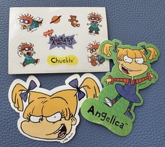 Lot Rugrats Colorful Sticker NOS Cartoons Nickelodeon Decal Angelica Chuckie