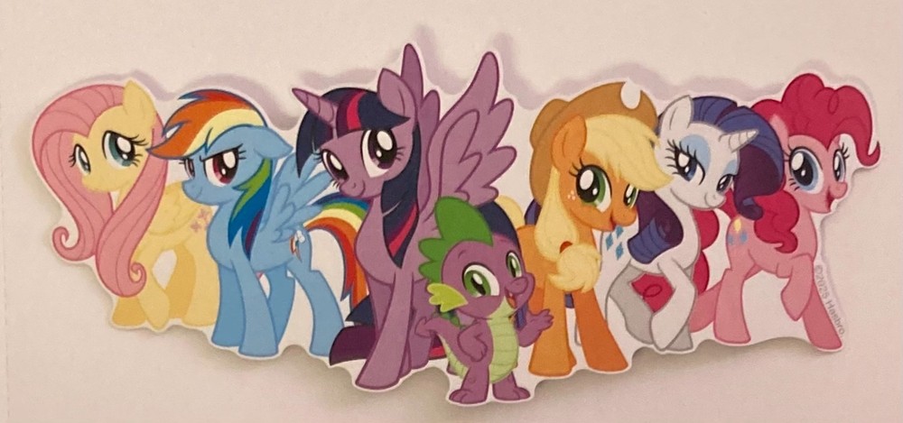 Large My Little Pony Matte Sticker 2”x6” ~ Junk Journal Scrapbook Supplies Kids