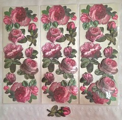 ANNA GRIFFIN 3D FLOWER STICKERS Embellishments LOT 8 Sheets/60 Pcs NIP (PA46)