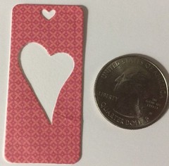 HEART TAG Die-Cuts(12pc)Comes In 2 Sizes(1-1/4″x 1/2″)&(7/8″x 2″)Card Making•