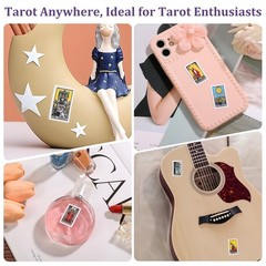 420 PCS Mini Tarot Stickers for Journaling, 1.25″ x 0.78″ Tarot Card Stickers…