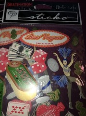 New Lot of 2 STICKO Destinations Scrapbook Stickers LAS VEGAS