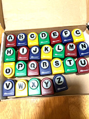 Lot Of 26 Drmada Alphabet A-Z & 0-9 Punch Art Set School Crafting Scrapbooking