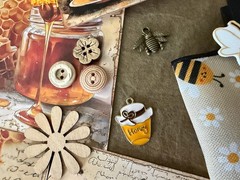Bee Honey Junk Journal Kit Ephemera Tags Tickets Stickers Sunflower Vintage
