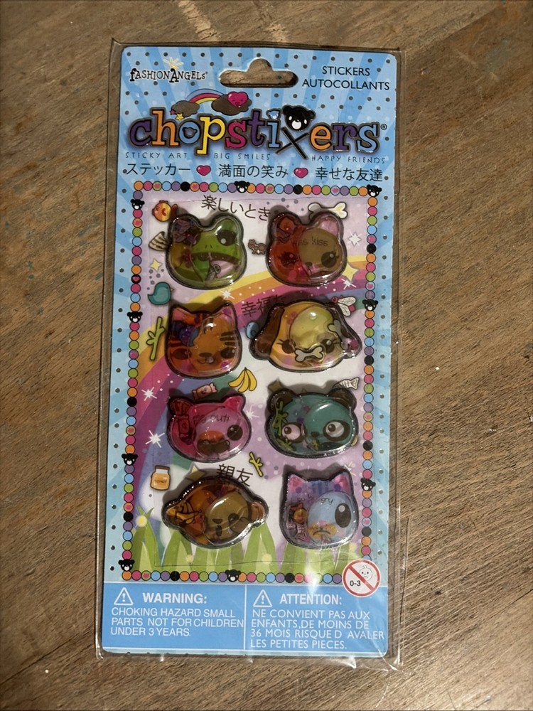 Vintage Fashion Angels Chopstixers Liquid Stickers Y2K Kawaii DEADSTOCK