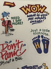 Vintage 80s 90s Stickers LOT Hallmark Suzy Zoo visits Current cartoon characters