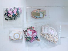 Lot 115+ Anna Griffin Scrapbooking Paper Embellishments Floral Die Cut Paper