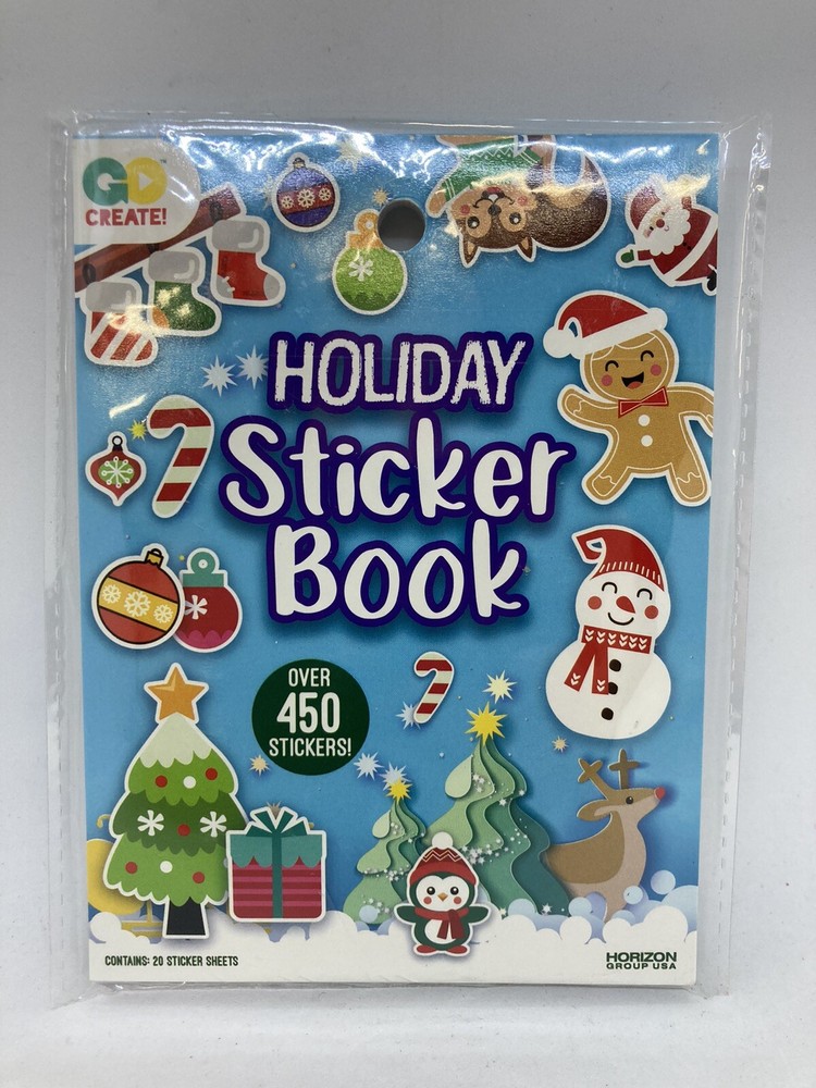 Horizon Group Go Create Holiday Sticker Book Over 450 Stickers