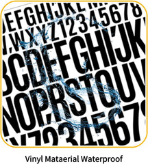 10 Sheets 780 Pcs Vinyl Letter and Number Stickers – Waterproof, Self-Adhesive A