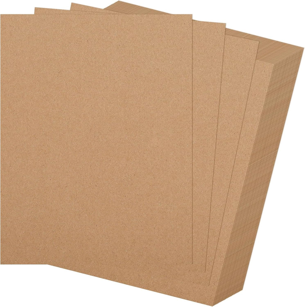 20 Pack Chipboard Sheets, Kraft Cardboard for Shipping, Binding, DIY Crafts (50