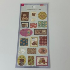 Daiso Bears Collection Stamp Sticker Sheet