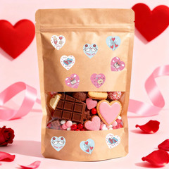 1000Pcs Valentine’S Day Heart Roll Sticker 1Inch I Love You Stickers for Packing