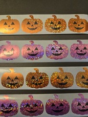 20 HALLOWEEN STICKERS/JACK O LANTERN STICKERS/PUMPKIN STICKERS/REWARD STICKERS