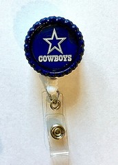 Dallas Cowboys Retractable ID Badge