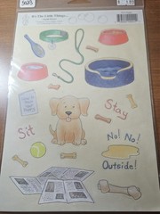 It’s the little things stickers NEW PUPPY toys bed bowl leash bone…