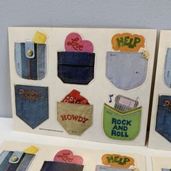 Vintage 4 Sheets Back Pant Pockets American Greetings Corp Fun & Unused Unstuck