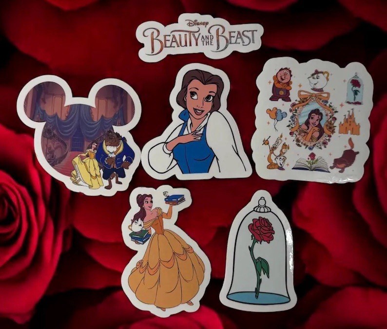 Sticker Pack | Beauty and The Beast | Belle | Clear