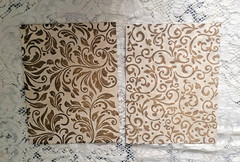 Eight Handmade 28 Pound-8.5 x 11 Inch Coffee Dyed Paper for Your Journals-Set 1