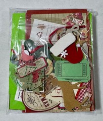 Christmas lot scrapbook planner journal junk collage ephemera paper crafting art