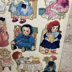 Vintage 1990 AGC, Inc Assorted Dolls Stickers 9 Counts Brand New No Packaging