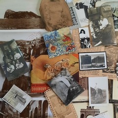 Vintage Junk Journal Paper Lot Ephemera Craft Bundle Old Photos Christmas Cards