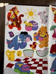 Vintage Winnie The Pooh Sticker Lot Sandylion Disney Tigger Eeyore Piglet 90s