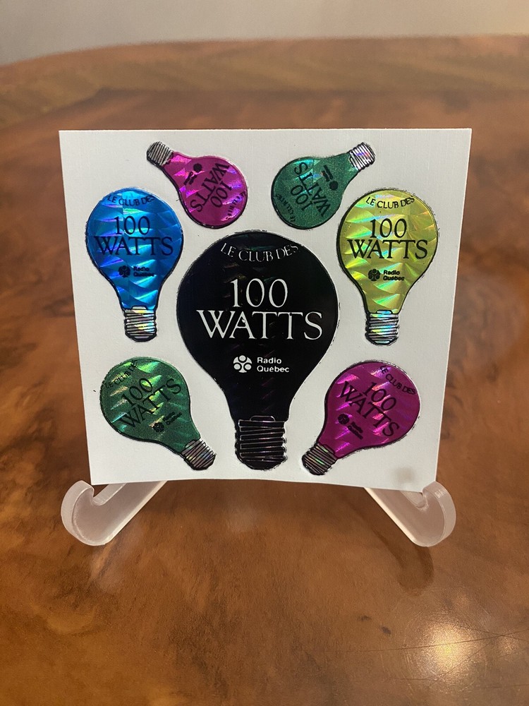 Vintage Vending Machine Prismatic Colorful Lightbulbs Sticker 3×3 Inches