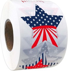 500 Pcs 4Th of July Patriotic Stickers 1.5Inch American Flag Sticker USA Fourth