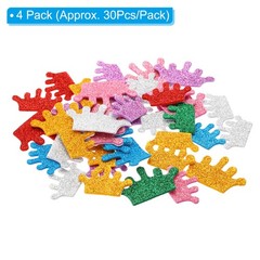 120 x Foam Stickers EVA Self Adhesive Glitters Foam Shape Sticker Craft Supplies