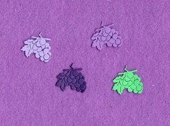 FRUIT GRAPES die cuts scrapbook cards